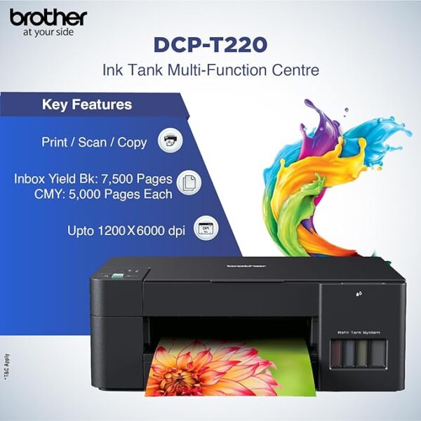 Brother DCP-T220 All-in One Ink Tank Printer - Image 2