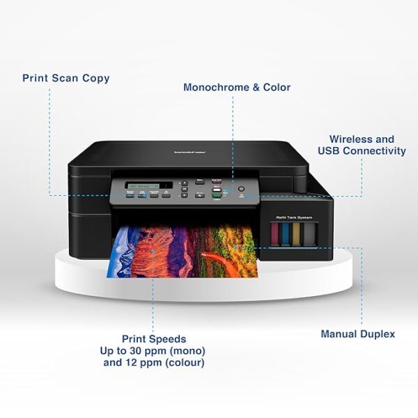 Brother Dcp-T520W All-in One Ink Tank Printer with Built-in-Wireless Technology - Image 3