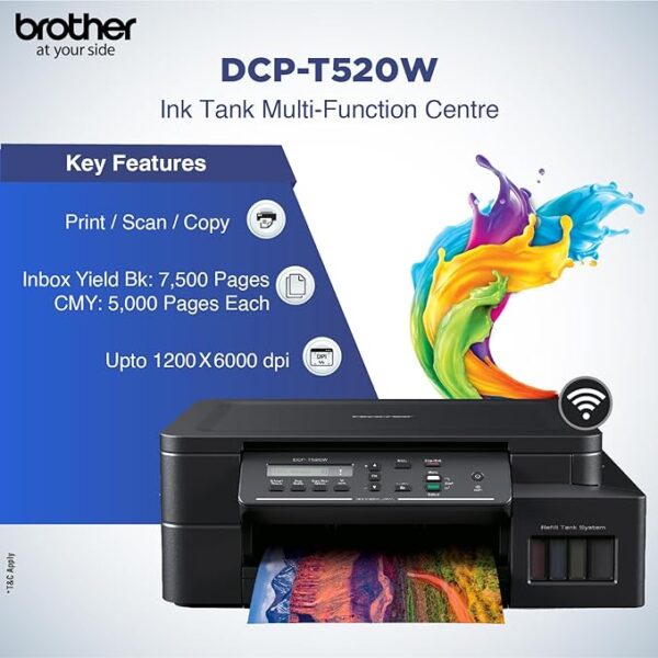 Brother Dcp-T520W All-in One Ink Tank Printer with Built-in-Wireless Technology - Image 2